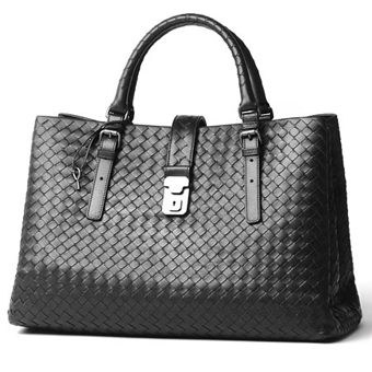 BOTTEGA VENETA ボッテガヴェネタ バッグ レプリカ レザーハンドバッグ 171265 vq130 1000 ブラック レディース